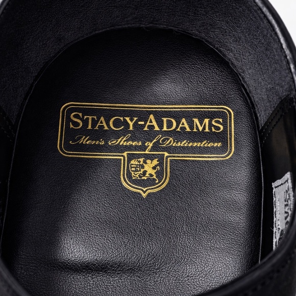 Stacy Adams Dayton Wingtip Oxford Black Patent Croc Embossed Size 11 - Picture 4 of 6